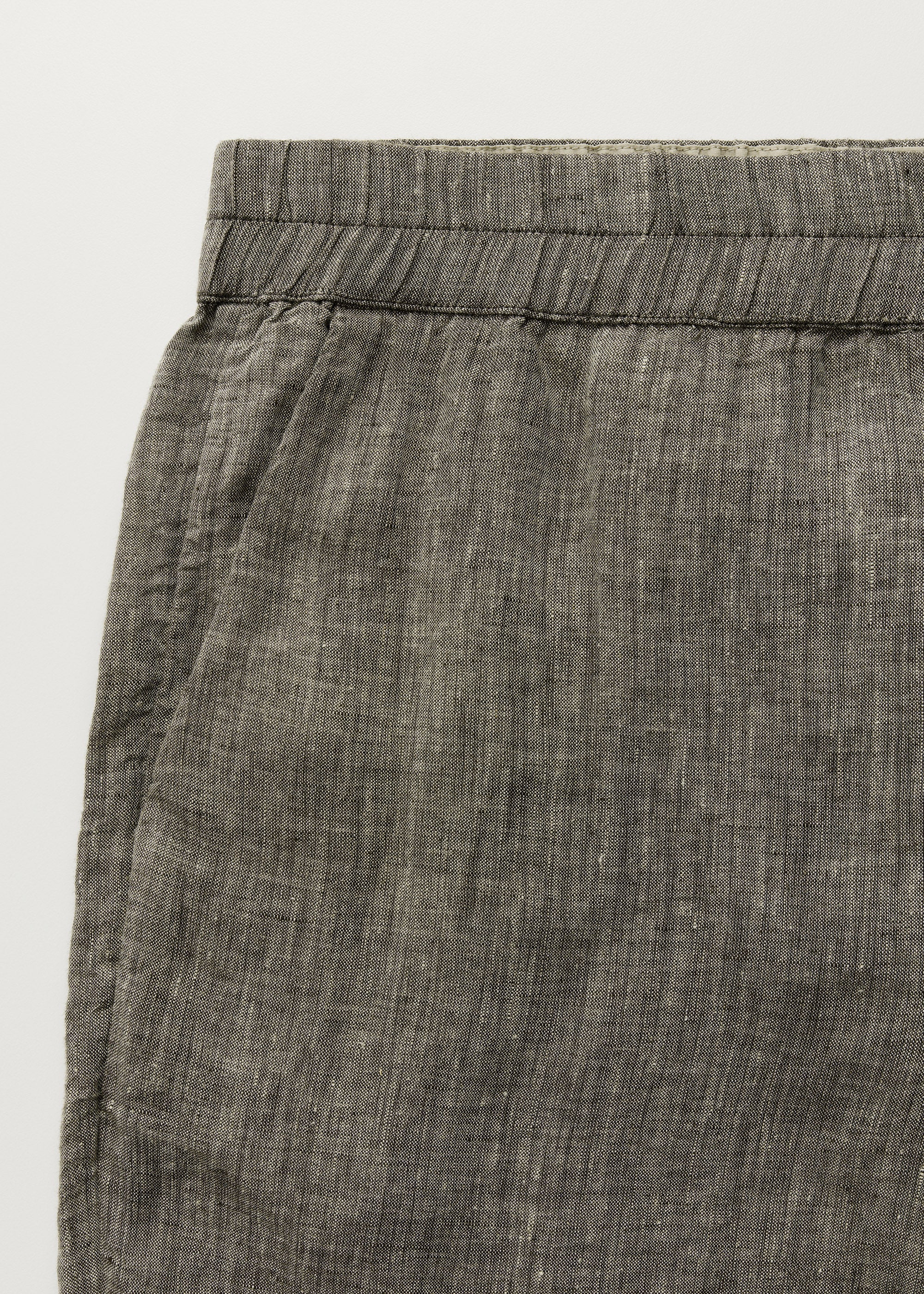 Shorts long linen | Brown