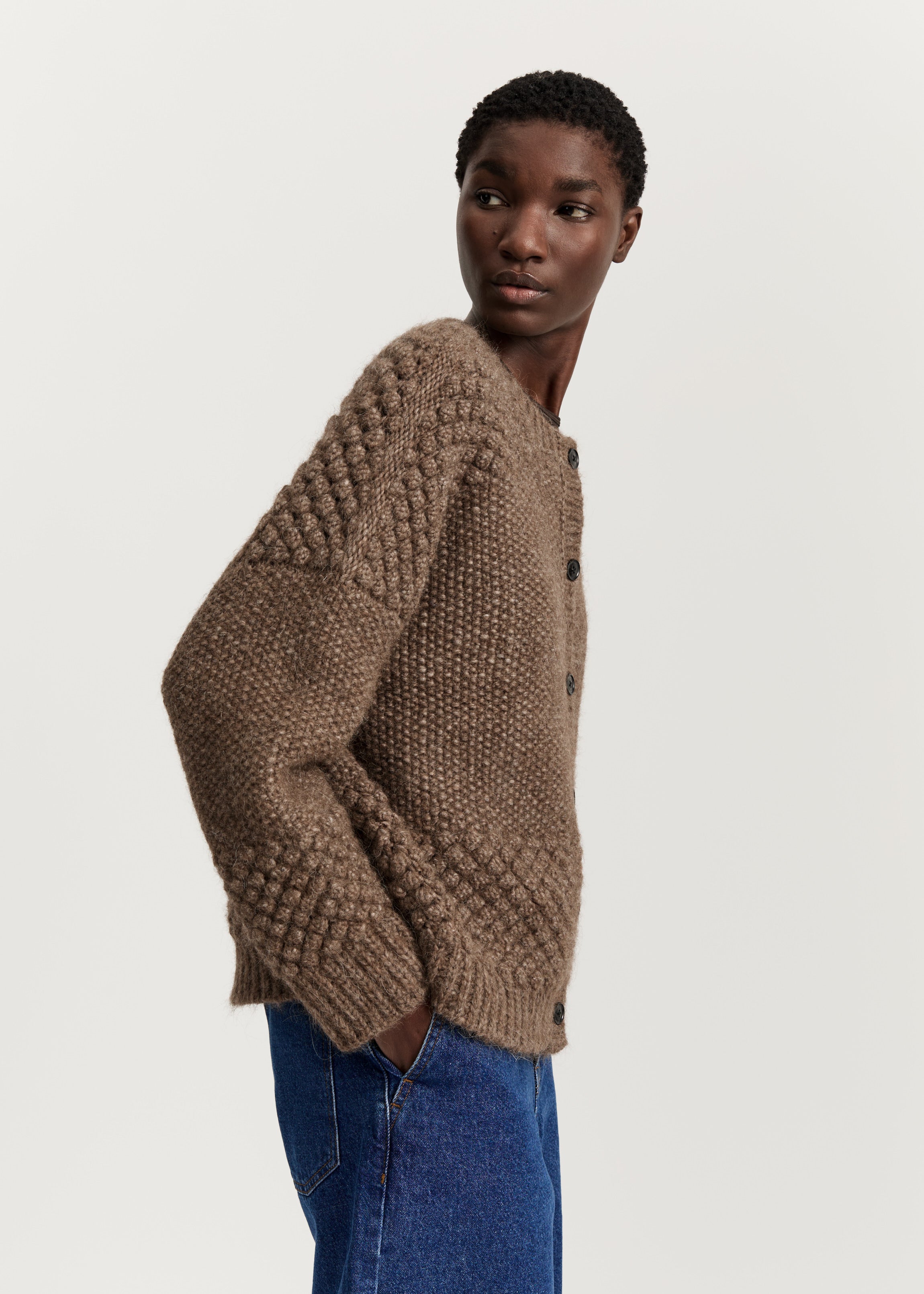 Sierra cardigan – llama wool | Pure Brownie