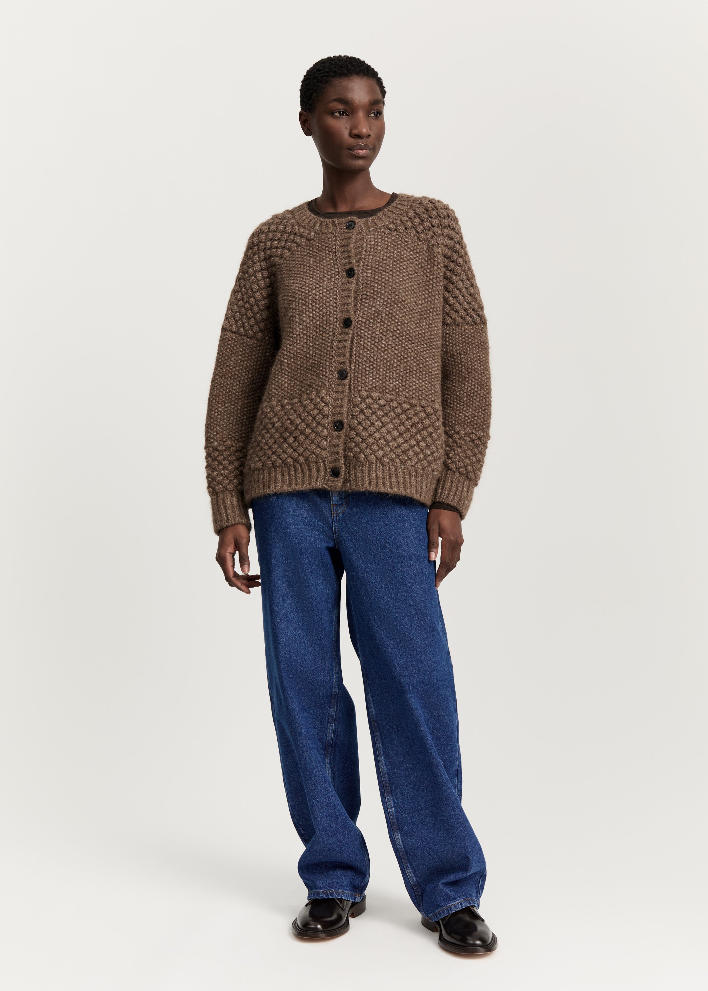 Sierra cardigan – llama wool | Pure Brownie