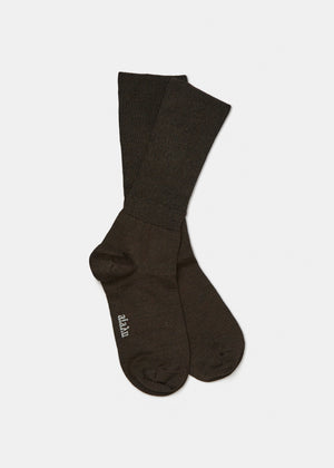 Silk socks  | Dark Brown
