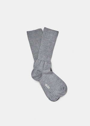 Silk socks  | Grey Melange