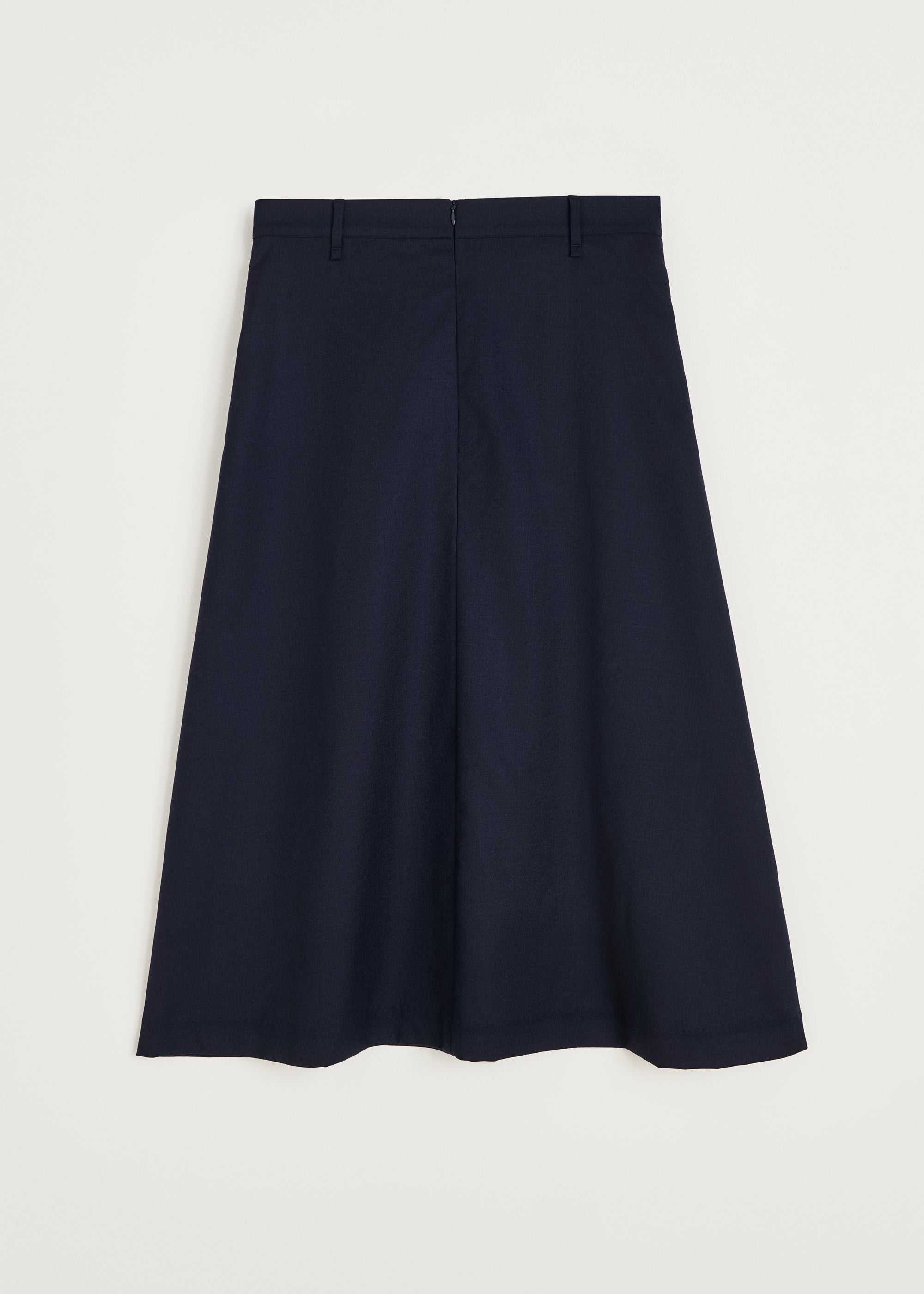 Stella skirt fine wool | Black navy Skirt aiayu