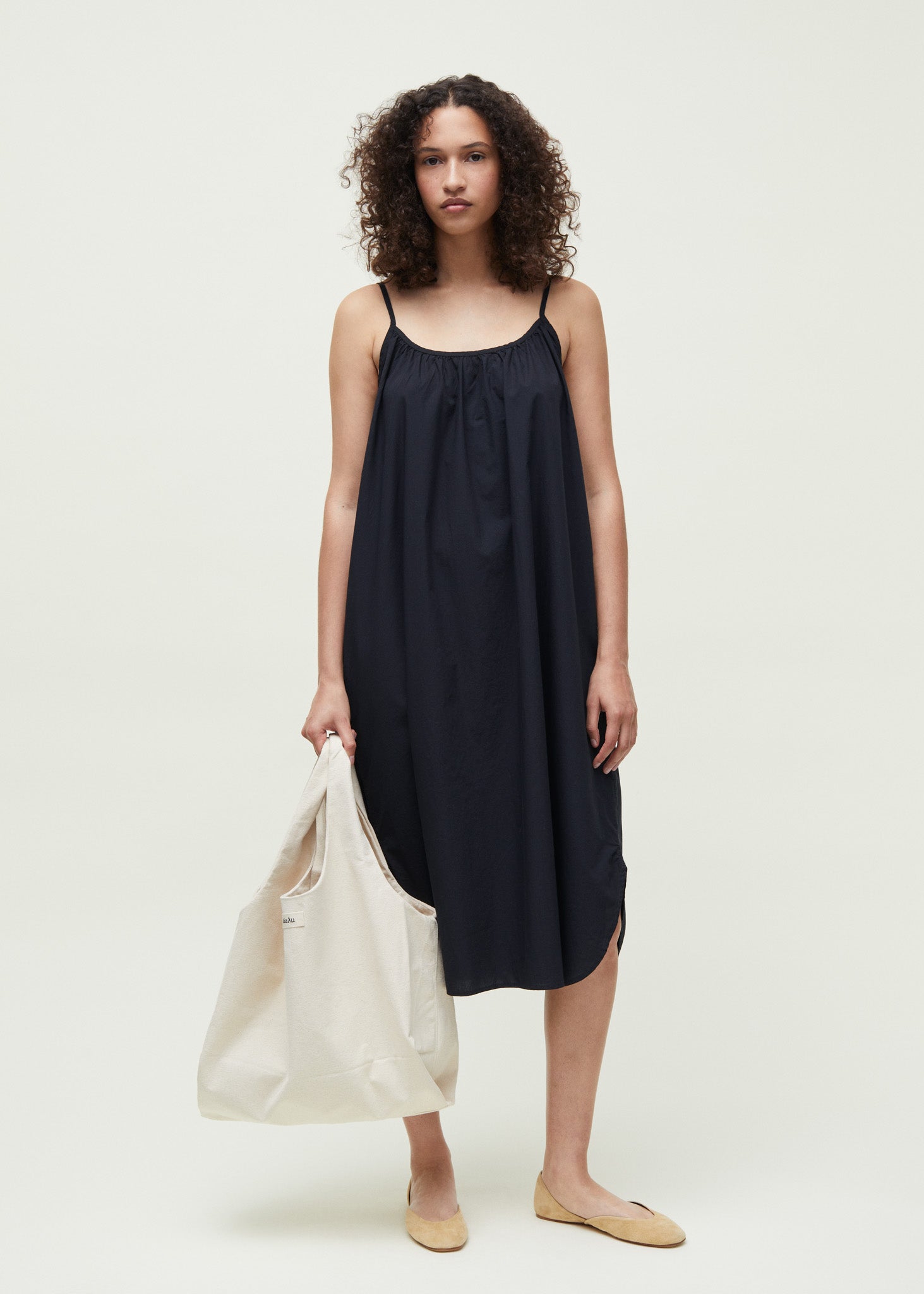 Strap dress | Black Navy