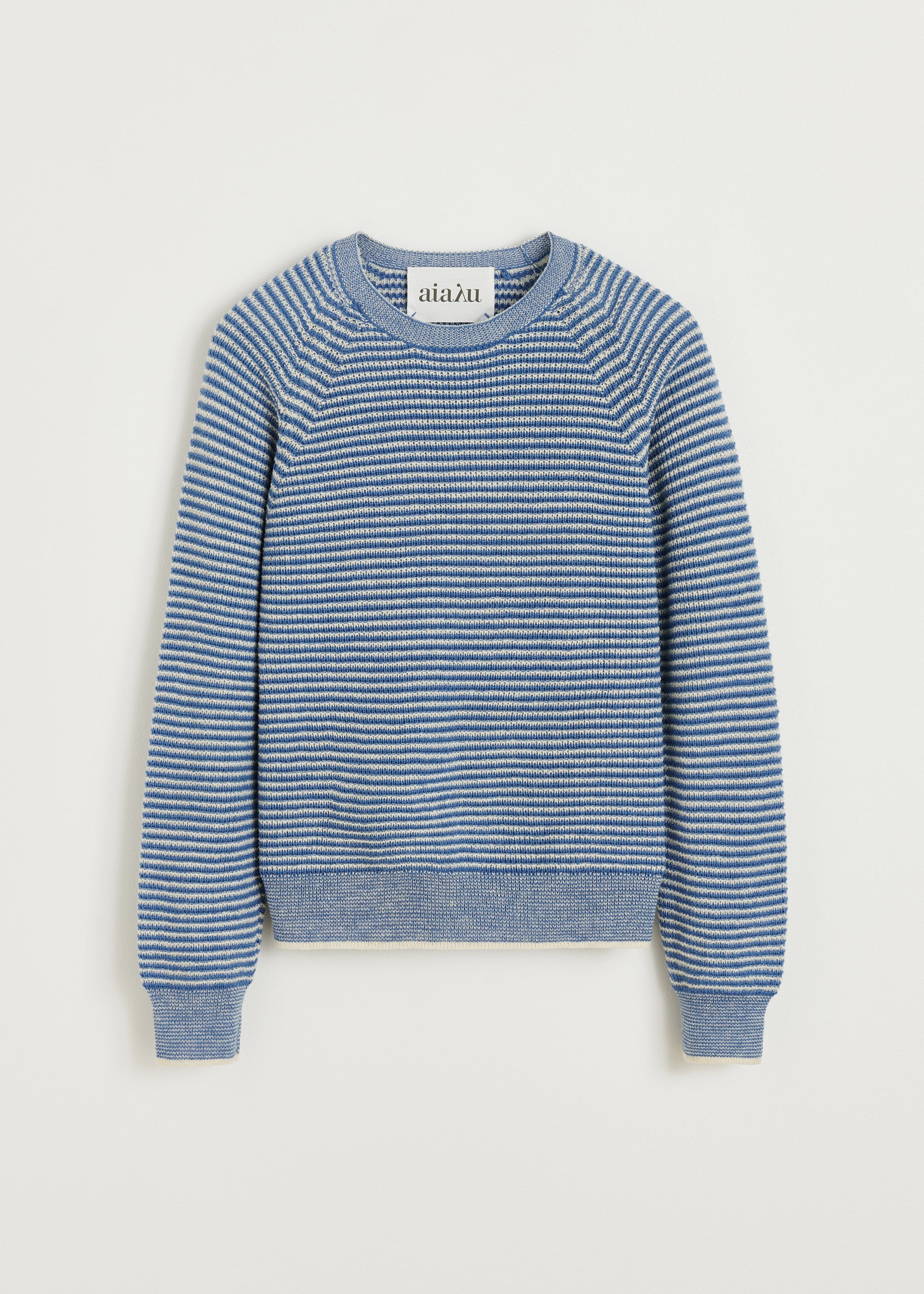 Suki striped sweater - pure llama | Mix Blue