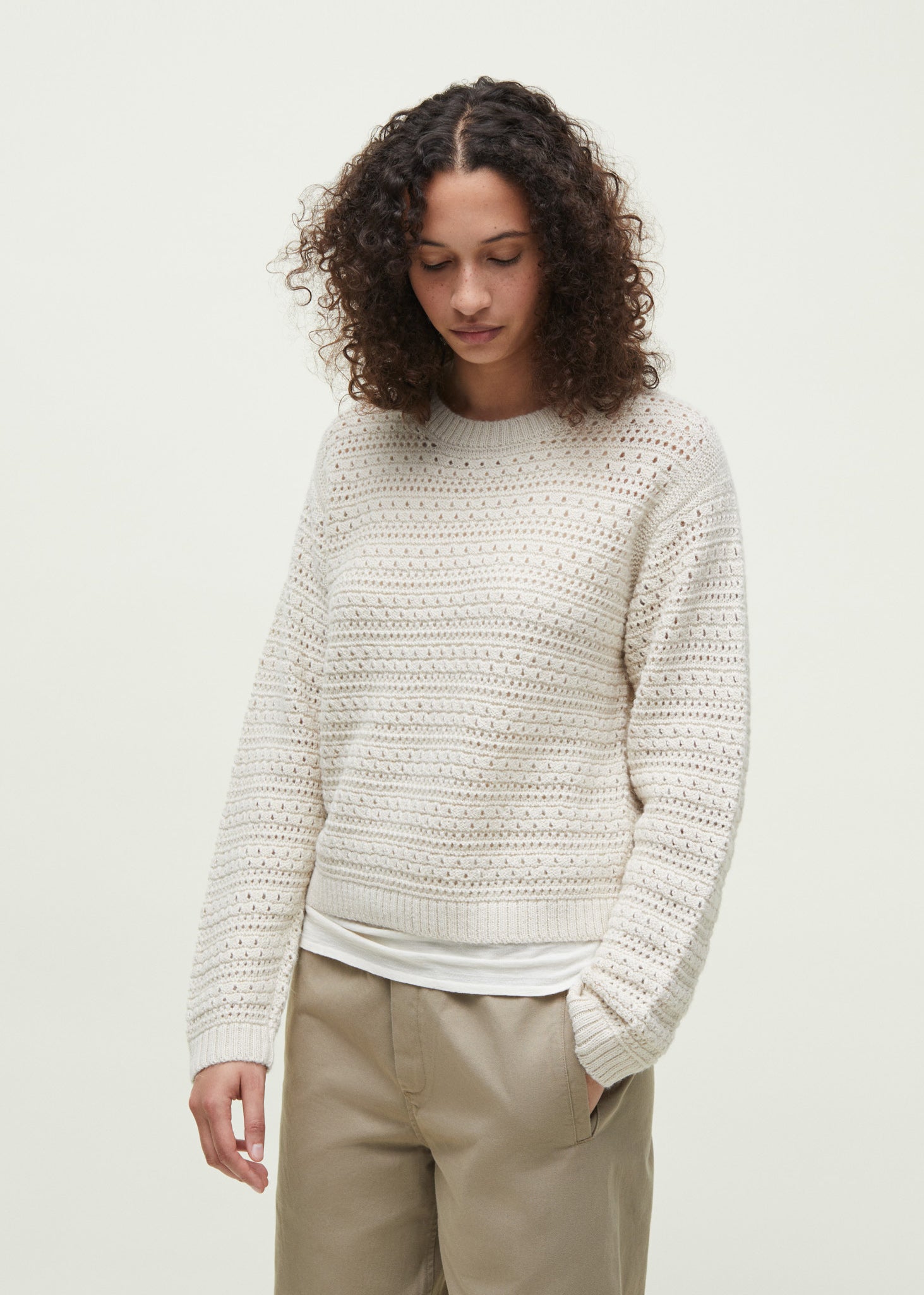 Tamaya sweater - pure llama | Albicant