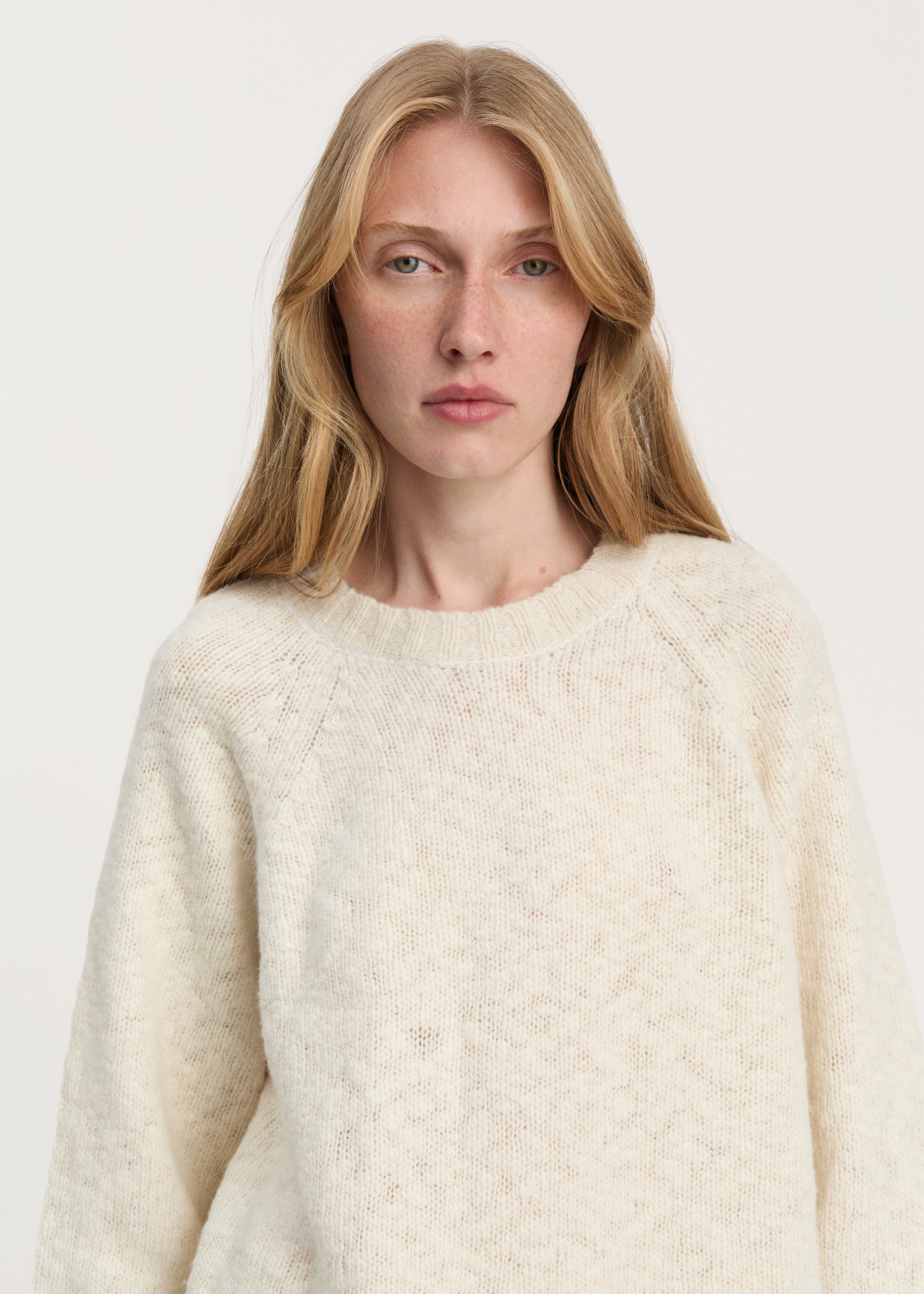 Toba sweater – wool | Pure Ecru Sweater aiayu