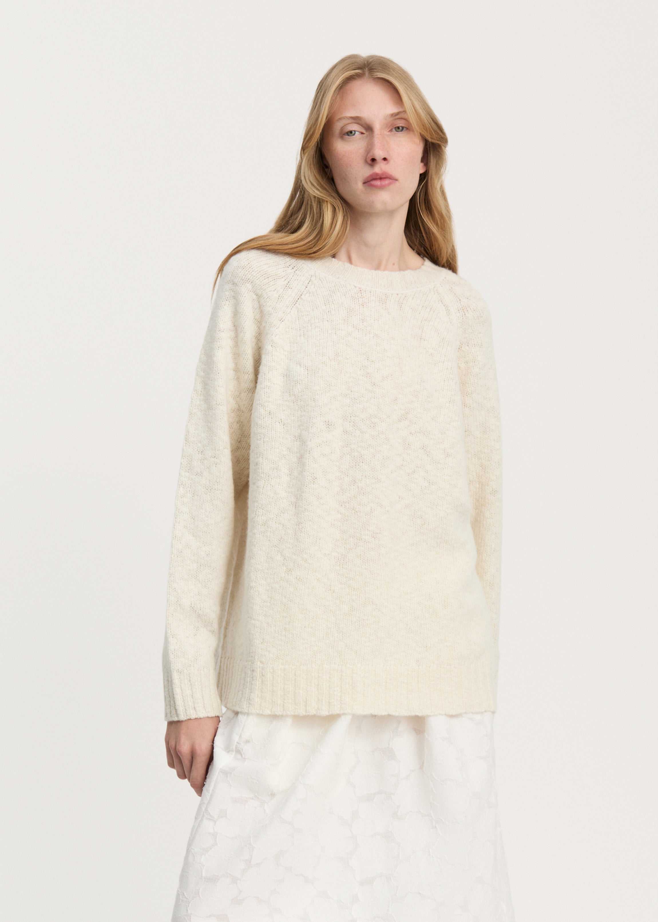 Toba sweater – wool | Pure Ecru