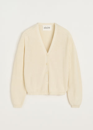 Vada cardigan | Pure Ecru Cardigan aiayu