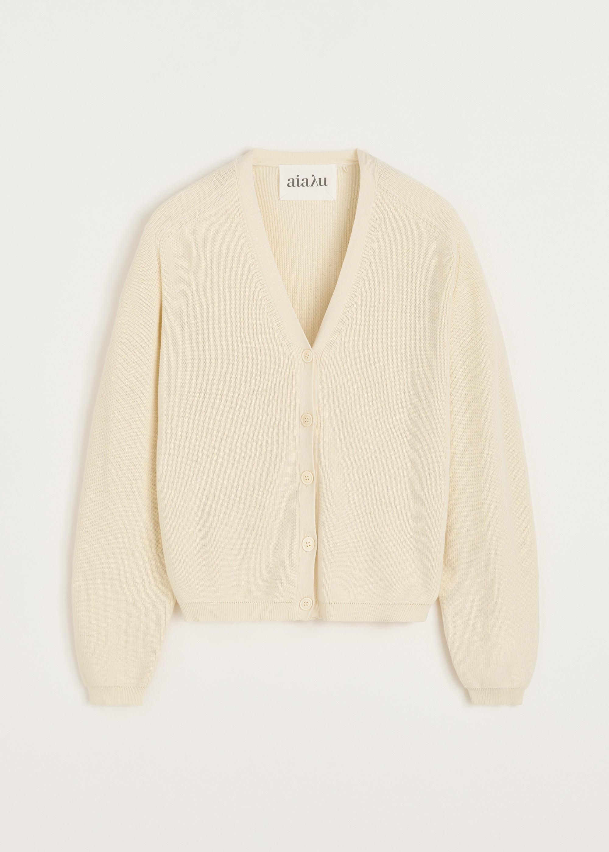 Vada cardigan | Pure Ecru Cardigan aiayu