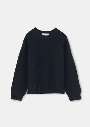 Vetla wool sweater | Black Blue