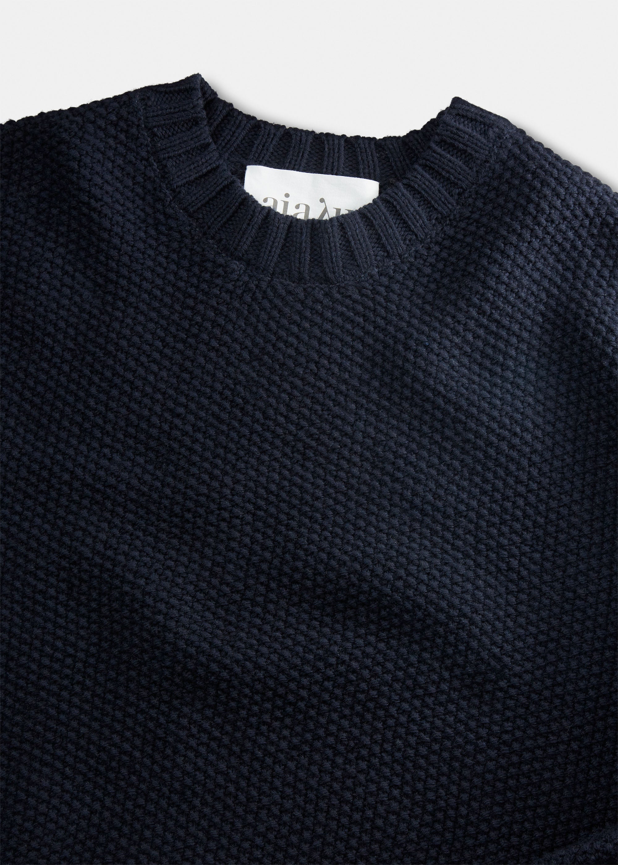 Vetla wool sweater | Black Blue