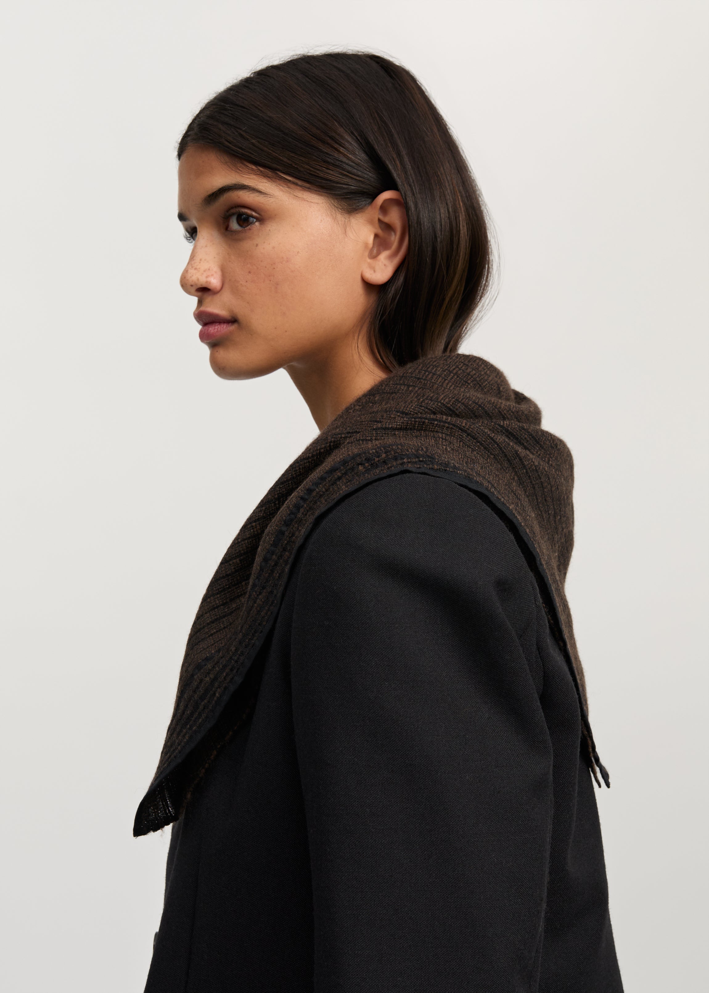 Yas scarf – silk | Mix pure brown Scarf aiayu