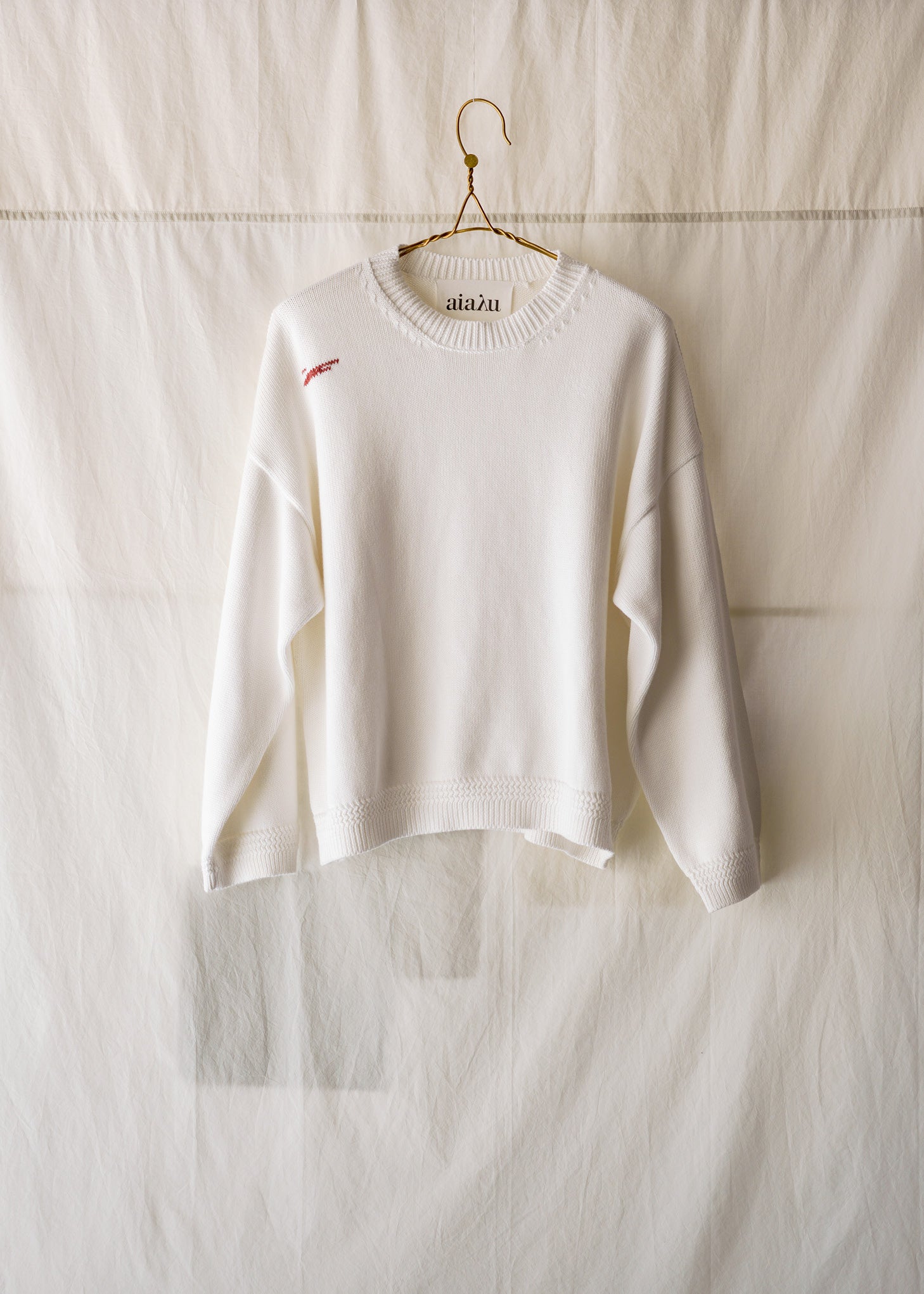 Bond sweater - mended | White