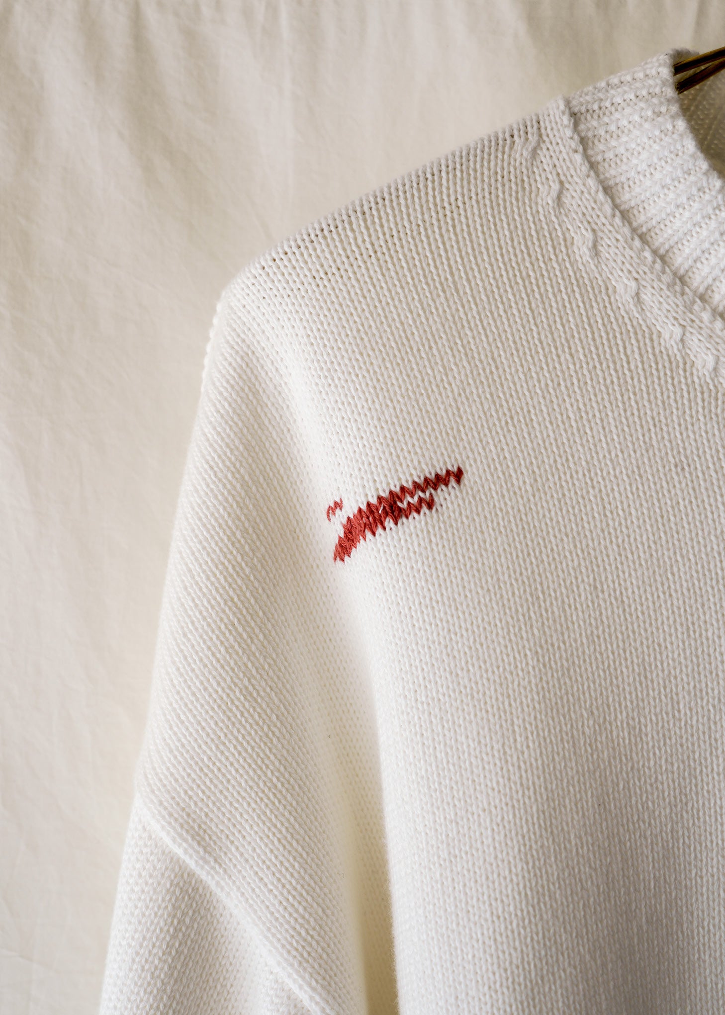 Bond sweater - mended | White