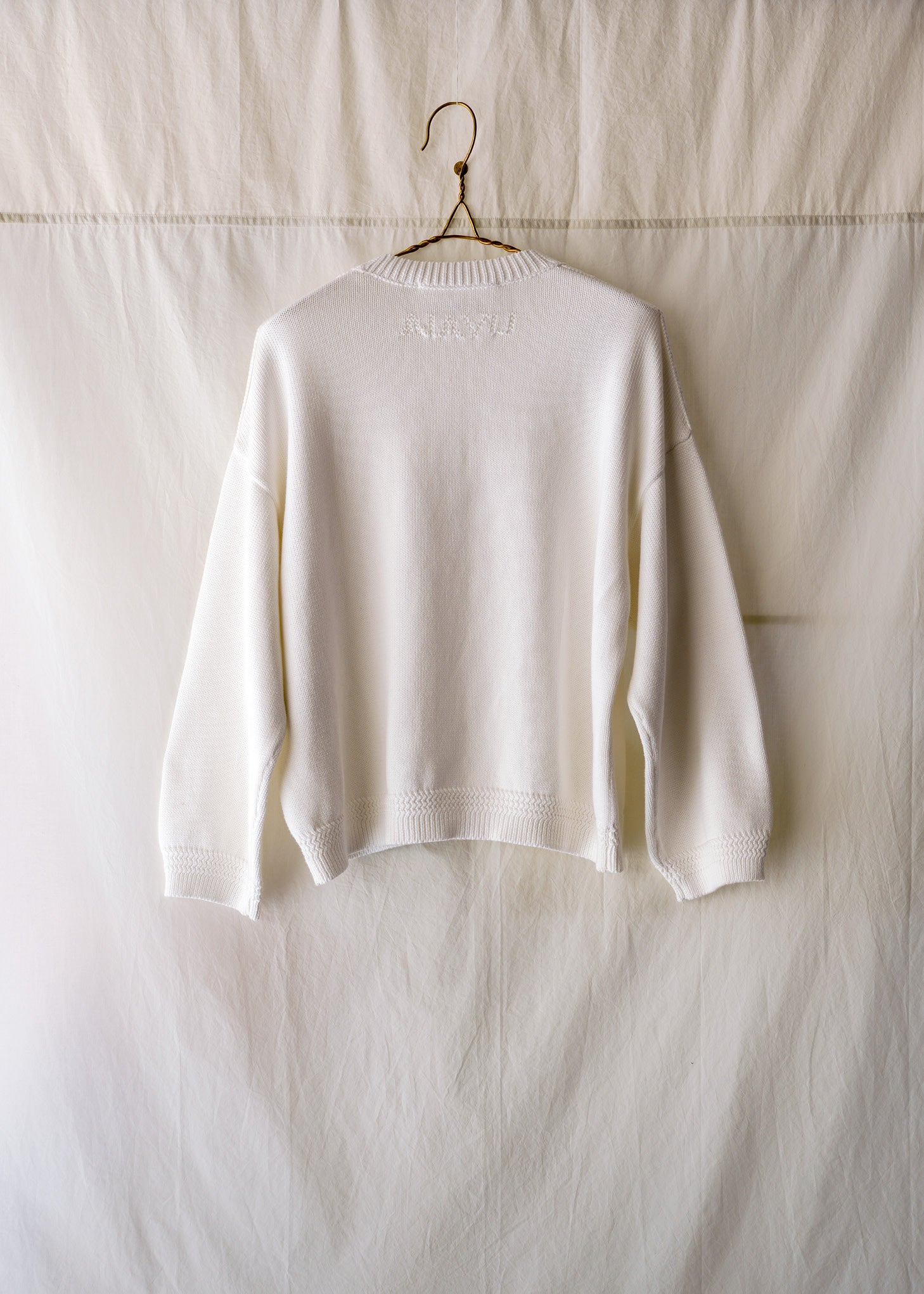 Bond sweater - mended | White