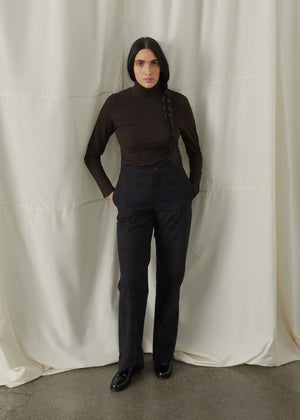 Gentle cashmere turtleneck | Dark Brown