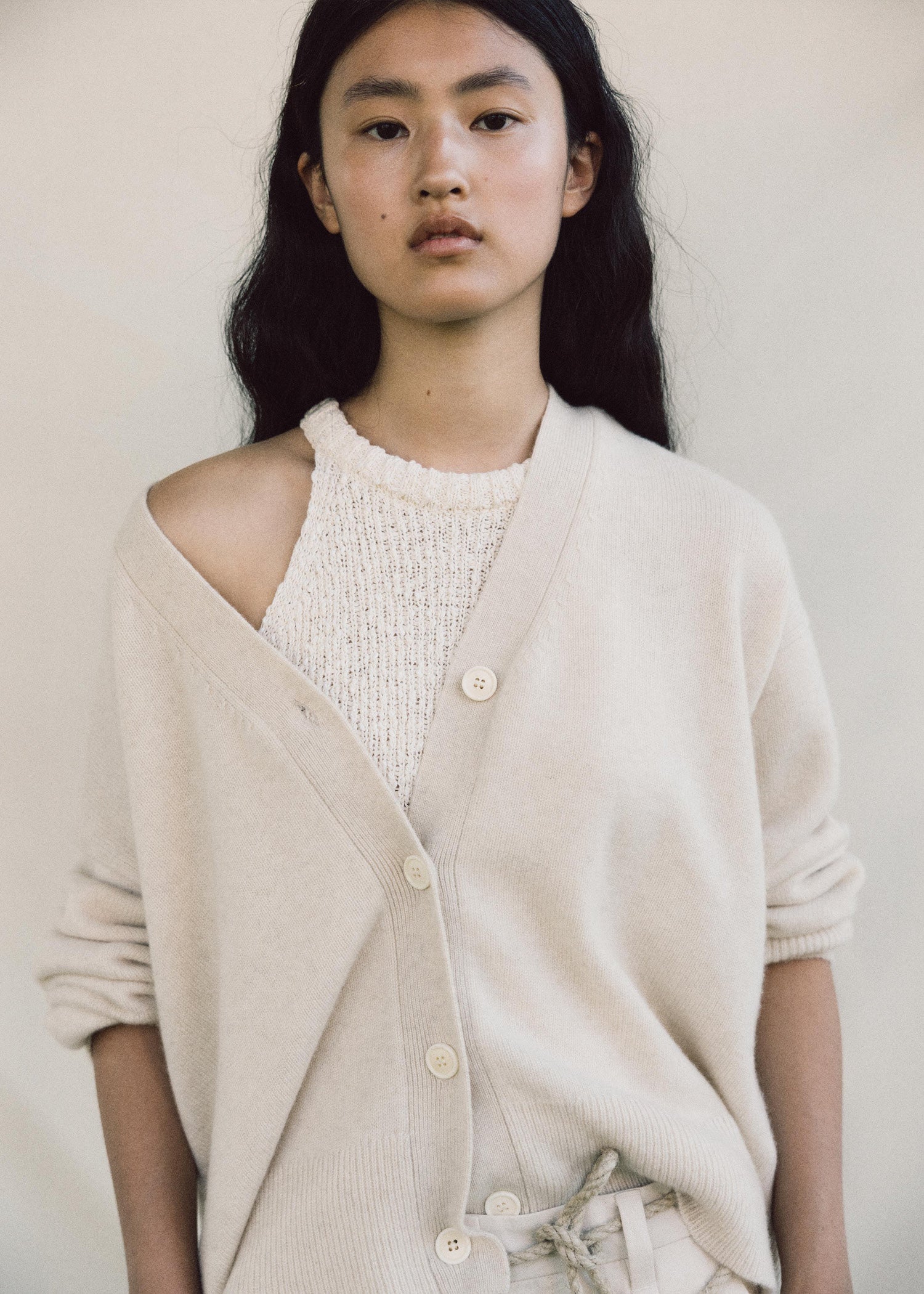 Flora cardigan - pure cashmere | Pure Ecru