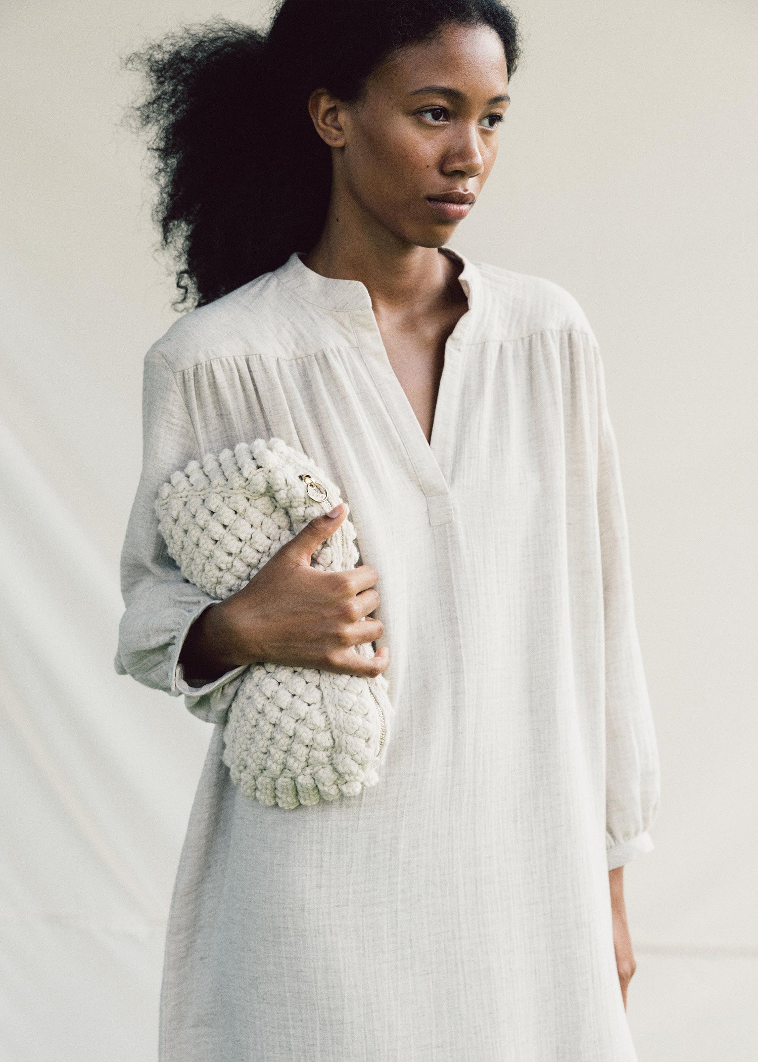 Linn clutch | Pure Ecru