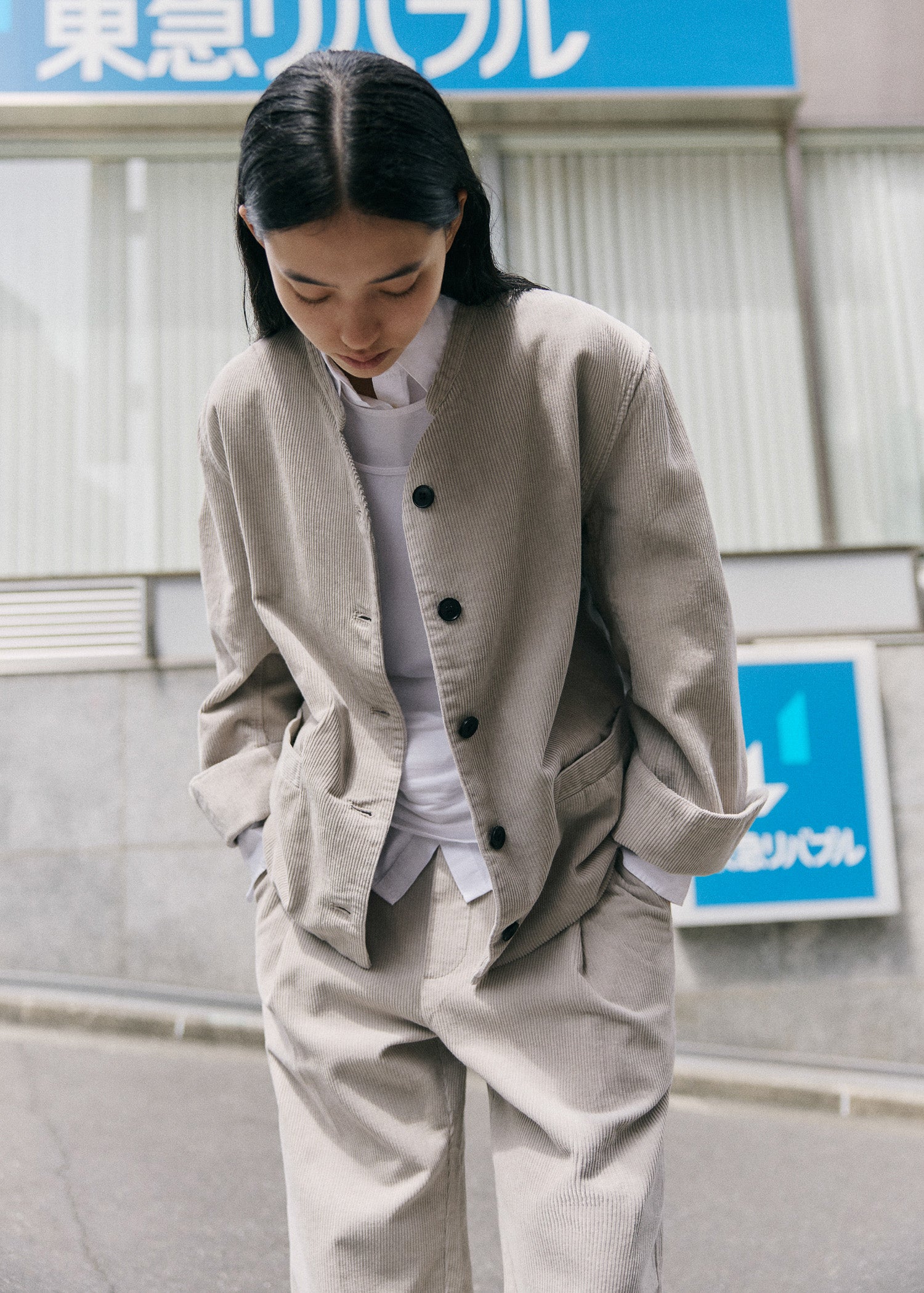 Angela jacket corduroy | Silver Jacket aiayu