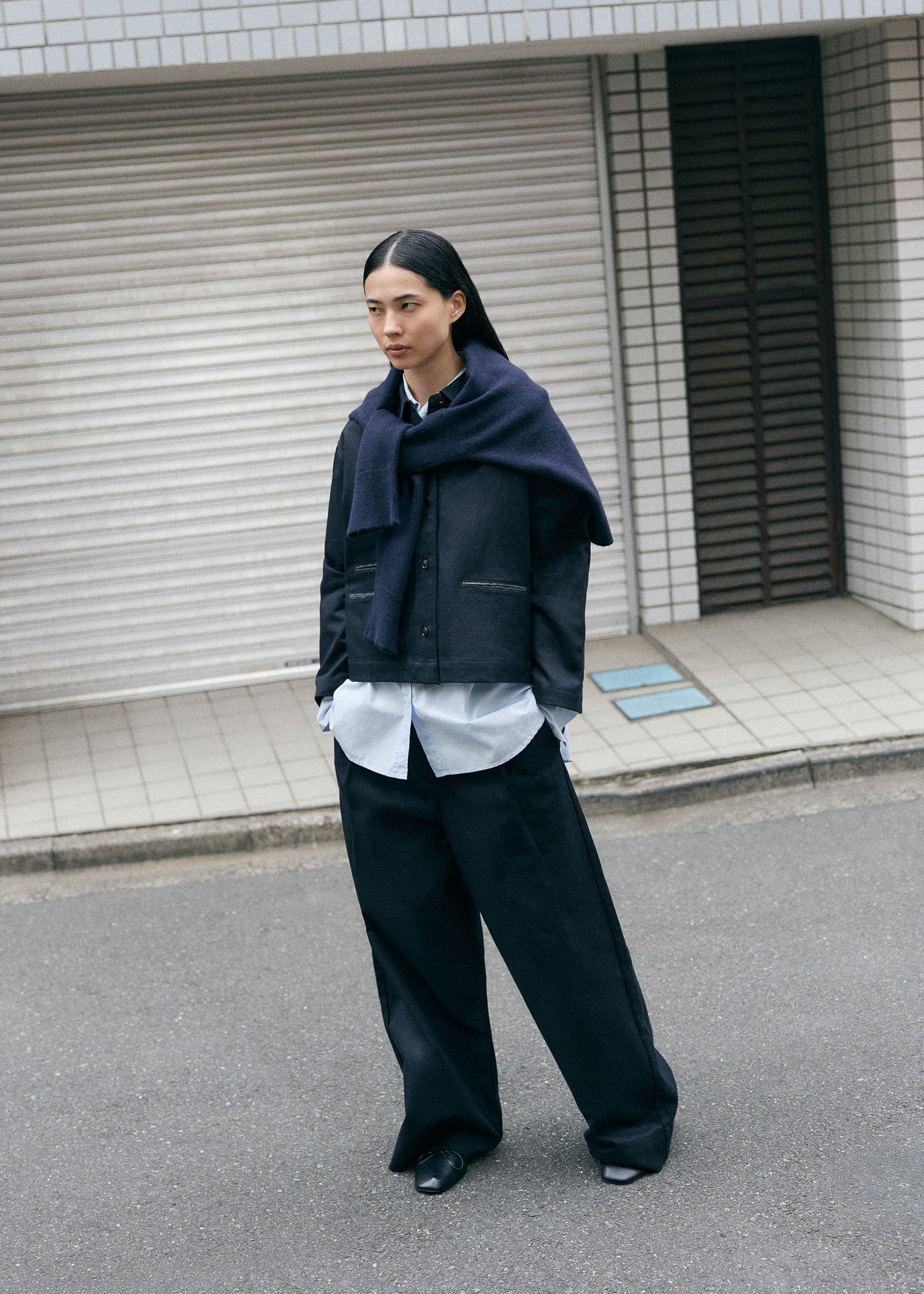 Lela shirt twill | Black Shirt Woven aiayu