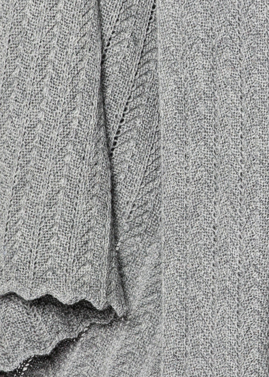 Hollie classic throw - 130x160 | Frost Grey