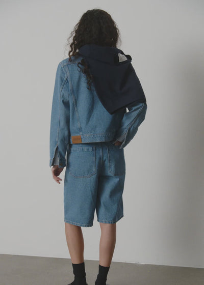 Carlo denim shorts | Clear Blue Shorts aiayu